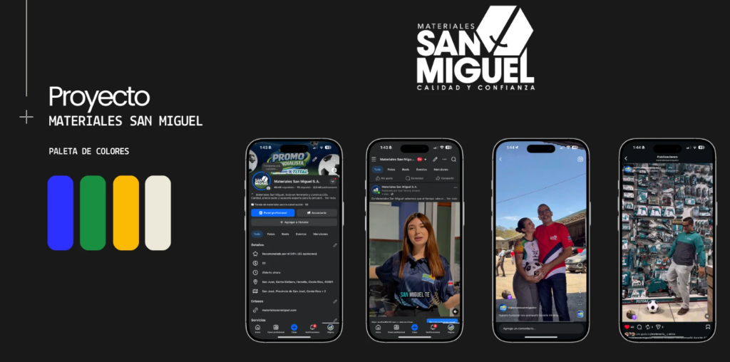 Producción audiovisual y reels para Materiales San Miguel